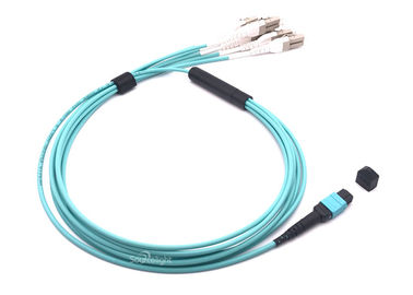 Китай Зеленое Мпо Мтп к разветвителю кабеля 8ф оптического волокна Лк мультимодному вырезает сердцевина из 3.0мм к 2.0мм поставщик