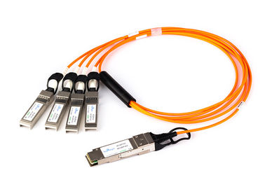 Китай 3.3в 140г Ксфп+ направляют кабель присоединения к оптическому кабелю Ом3 100м 4 Сфп Аок активному поставщик