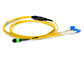 Зеленое Мпо Мтп к разветвителю кабеля 8ф оптического волокна Лк мультимодному вырезает сердцевина из 3.0мм к 2.0мм поставщик