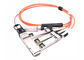 Активный оптический кабель 100Г КСФП28 ДАК к 4 Сфп28 волокну проламывания ОМ3 ОМ4 Ммф поставщик